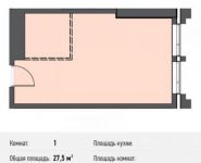 1-комнатная квартира площадью 27.5 кв.м, Новодмитровская ул., 5А | цена 5 649 600 руб. | www.metrprice.ru