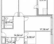 3-комнатная квартира площадью 101.27 кв.м, Лазоревый пр., 3 | цена 25 378 667 руб. | www.metrprice.ru