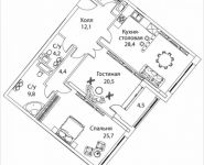 2-комнатная квартира площадью 114 кв.м, Погодинская улица, 2/3 стр 1,2,3,4, корп.1 | цена 76 654 700 руб. | www.metrprice.ru