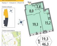 2-комнатная квартира площадью 59.7 кв.м в ЖК "SHIROKAYA",  | цена 6 775 950 руб. | www.metrprice.ru