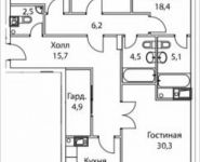 4-комнатная квартира площадью 140.7 кв.м, улица Николая Химушина, 9к2 | цена 46 853 100 руб. | www.metrprice.ru