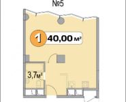 1-комнатная квартира площадью 40 кв.м, Нахимовский просп., 21 | цена 5 044 102 руб. | www.metrprice.ru