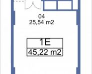 1-комнатная квартира площадью 45.22 кв.м, Кудрявцева, IV | цена 5 738 871 руб. | www.metrprice.ru