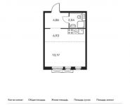 1-комнатная квартира площадью 27.5 кв.м, Складочная ул, 6 | цена 6 333 250 руб. | www.metrprice.ru