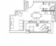 2-комнатная квартира площадью 38.2 кв.м в Лофт-проект "Kleinhouse", Красносельская Нижняя ул., 35 | цена 12 976 066 руб. | www.metrprice.ru