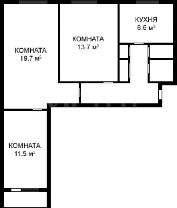 Предлагается трешка по адресу востряковский пр. , 23к3, метр.