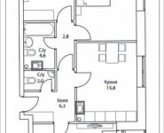 3-комнатная квартира площадью 82 кв.м, Шелепихинская набережная, влд 34, корп.2 | цена 19 858 400 руб. | www.metrprice.ru