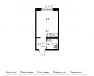 1-комнатная квартира площадью 20 кв.м,  | цена 2 704 000 руб. | www.metrprice.ru