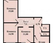 3-комнатная квартира площадью 77.7 кв.м, М.Рубцовой ул., 3 | цена 7 300 000 руб. | www.metrprice.ru