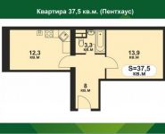 1-комнатная квартира площадью 37 кв.м, Мечта бул., 10 | цена 2 590 000 руб. | www.metrprice.ru