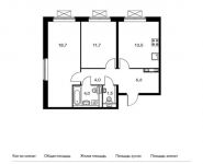 2-комнатная квартира площадью 60 кв.м, жилой комплекс Мякинино Парк, | цена 8 292 000 руб. | www.metrprice.ru