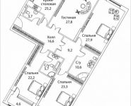 4-комнатная квартира площадью 181 кв.м, Погодинская улица, 2/3 стр 1,2,3,4, корп.1 | цена 121 745 700 руб. | www.metrprice.ru