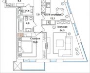 2-комнатная квартира площадью 74 кв.м, Шелепихинская набережная, влд 34, корп.3 | цена 26 337 600 руб. | www.metrprice.ru