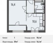 1-комнатная квартира площадью 38 кв.м, Ивановская ул., 1 | цена 3 230 000 руб. | www.metrprice.ru
