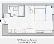1-комнатная квартира площадью 24.49 кв.м, 1-й Железнодорожный тупик, 7, корп.1 | цена 2 401 391 руб. | www.metrprice.ru