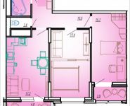 2-комнатная квартира площадью 69.8 кв.м, Ак. Каргина, 23, корп.2 | цена 5 933 000 руб. | www.metrprice.ru