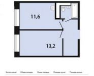 1-комнатная квартира площадью 34.2 кв.м, Заречная ул., 23 | цена 3 273 486 руб. | www.metrprice.ru