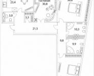 3-комнатная квартира площадью 182 кв.м, Погодинская улица, 4 | цена 118 288 174 руб. | www.metrprice.ru