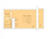 1-комнатная квартира площадью 28 кв.м, Институтская 2-я ул., 32 | цена 2 900 000 руб. | www.metrprice.ru