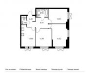 3-комнатная квартира площадью 72.7 кв.м,  | цена 8 811 240 руб. | www.metrprice.ru