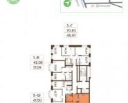 2-комнатная квартира площадью 61 кв.м, Донецкая ул., 30С1 | цена 7 483 320 руб. | www.metrprice.ru