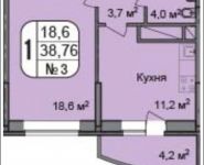 1-комнатная квартира площадью 38 кв.м, Чечерский пр., 126 | цена 4 949 353 руб. | www.metrprice.ru