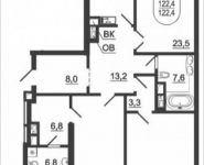 3-комнатная квартира площадью 122.4 кв.м, Серпуховский Вал ул. | цена 25 867 644 руб. | www.metrprice.ru