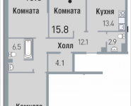 3-комнатная квартира площадью 91.1 кв.м, Саморы Машела, 5 | цена 12 708 450 руб. | www.metrprice.ru