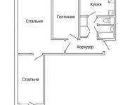 3-комнатная квартира площадью 63.1 кв.м, Костромская ул., 10 | цена 9 600 000 руб. | www.metrprice.ru