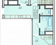 2-комнатная квартира площадью 70.8 кв.м, Ак. Каргина, 23, корп.2 | цена 6 018 000 руб. | www.metrprice.ru