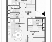 3-комнатная квартира площадью 95.98 кв.м, 1-я Ямская, 8 | цена 25 180 000 руб. | www.metrprice.ru