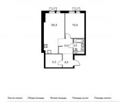 1-комнатная квартира площадью 53.7 кв.м, Институтская 2-я ул, 6к4 | цена 9 236 400 руб. | www.metrprice.ru