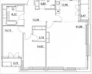 3-комнатная квартира площадью 115.83 кв.м, Лазоревый пр., 3 | цена 32 432 400 руб. | www.metrprice.ru