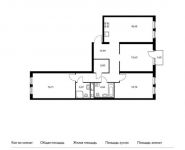 3-комнатная квартира площадью 87.2 кв.м, Измайловский проезд, 5Ак1 | цена 18 085 280 руб. | www.metrprice.ru