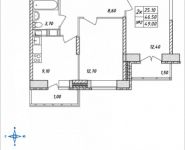 2-комнатная квартира площадью 49 кв.м, Горная, 7 | цена 3 572 100 руб. | www.metrprice.ru
