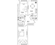 2-комнатная квартира площадью 65 кв.м, Рязанский проспект, д.2Б | цена 11 055 330 руб. | www.metrprice.ru