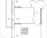 2-комнатная квартира площадью 54 кв.м, Дружбы, 42 | цена 4 841 100 руб. | www.metrprice.ru