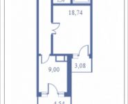 1-комнатная квартира площадью 55.6 кв.м, Кудрявцева, 12 | цена 6 583 262 руб. | www.metrprice.ru