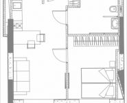 2-комнатная квартира площадью 40.16 кв.м, 1-я улица Леонова, 1 | цена 7 015 068 руб. | www.metrprice.ru