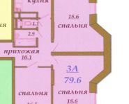 3-комнатная квартира площадью 79 кв.м в ЖК "Чернышевский", Чернышевского ул., 4 | цена 6 930 000 руб. | www.metrprice.ru