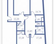 4-комнатная квартира площадью 129.6 кв.м, Кудрявцева, 14 | цена 13 316 400 руб. | www.metrprice.ru