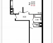 2-комнатная квартира площадью 61 кв.м, Шестая, 13 | цена 4 542 310 руб. | www.metrprice.ru