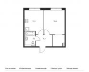 1-комнатная квартира площадью 39.1 кв.м, Георгиевский пр-кт, 33к2 | цена 6 533 610 руб. | www.metrprice.ru