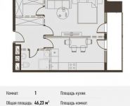 1-комнатная квартира площадью 46 кв.м, Новодмитровская ул., 5А | цена 5 801 865 руб. | www.metrprice.ru