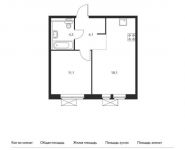 1-комнатная квартира площадью 39.5 кв.м, Георгиевский пр-кт, 37к2 | цена 5 723 550 руб. | www.metrprice.ru