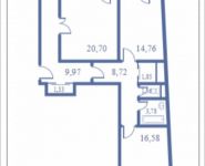 3-комнатная квартира площадью 103 кв.м, Кудрявцева, 12 | цена 10 300 000 руб. | www.metrprice.ru