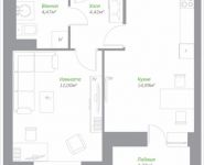 1-комнатная квартира площадью 37.17 кв.м, Володарское шоссе, 23 | цена 2 841 683 руб. | www.metrprice.ru