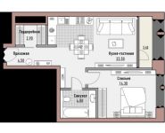 2-комнатная квартира площадью 39.2 кв.м в ЖК "РЕНОМЭ", Ильменский проезд, 17к3 | цена 8 145 760 руб. | www.metrprice.ru
