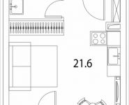 1-комнатная квартира площадью 28 кв.м, Золоторожский Вал, 11, стр. 9, корп.2 | цена 6 616 400 руб. | www.metrprice.ru