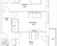 2-комнатная квартира площадью 70 кв.м, Шелепихинская набережная, влд 34, корп.2 | цена 21 630 000 руб. | www.metrprice.ru